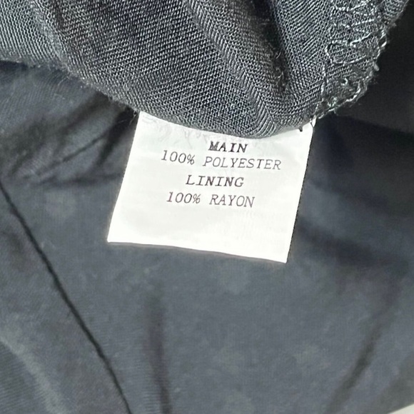 Black White Polka Dot Mini Sundress Women's Size 10 Ruffles Tie Up Back Summer - Picture 8 of 8